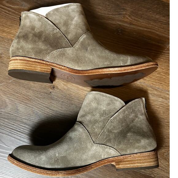 KORK EASE Pewter Women's Zip Back Ankle High Boots Leather Upper NEW in Box - Picture 2 of 12